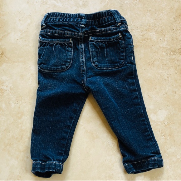 BABY GAP Girls Skinny Fit Blue Jeans I 12-18 M - Picture 4 of 4